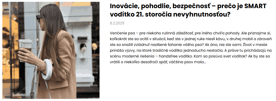 smart vodítko lilos